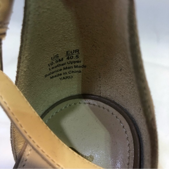 Sam Edelman Hazelnut Yaro Block Heel Ankle Strap Sandals Size 10.5 - Picture 7 of 12